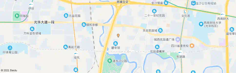 成都东坡北三路_公交站地图_成都公交_妙搜公交查询2025