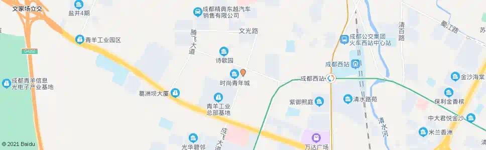 成都成飞大道_公交站地图_成都公交_妙搜公交查询2025