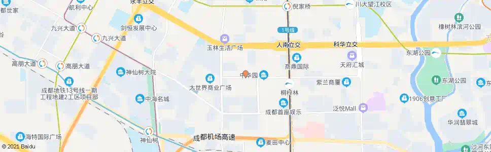 成都天林路_公交站地图_成都公交_妙搜公交查询2025