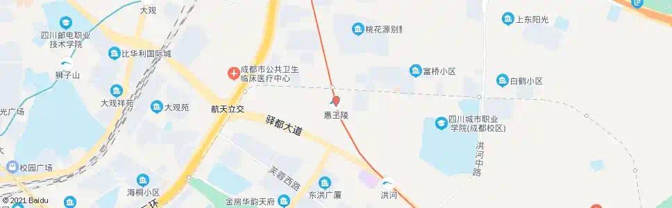 成都惠王陵站_公交站地图_成都公交_妙搜公交查询2025