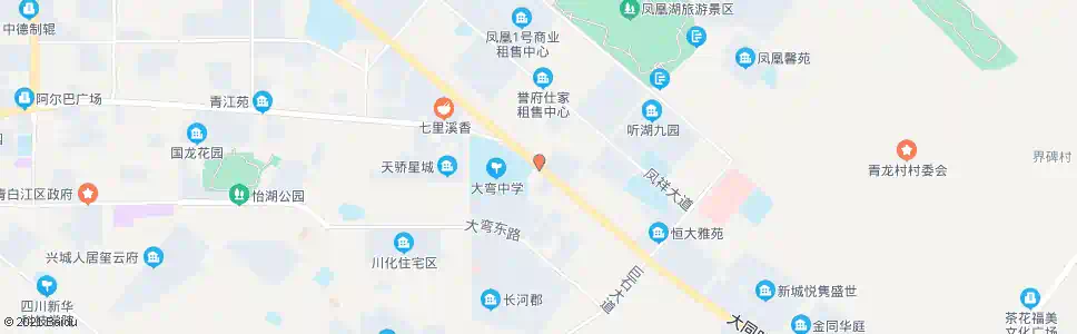 成都大弯中学北_公交站地图_成都公交_妙搜公交查询2025