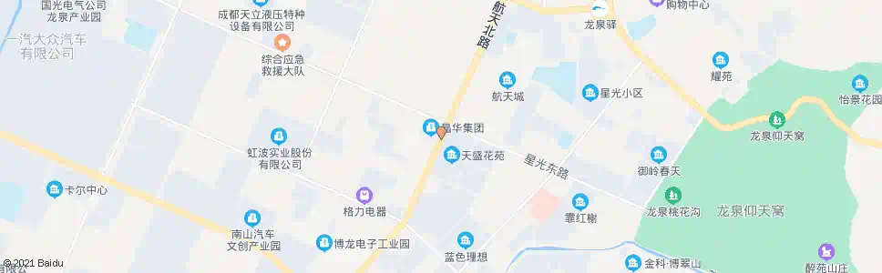 成都星光路口_公交站地图_成都公交_妙搜公交查询2025