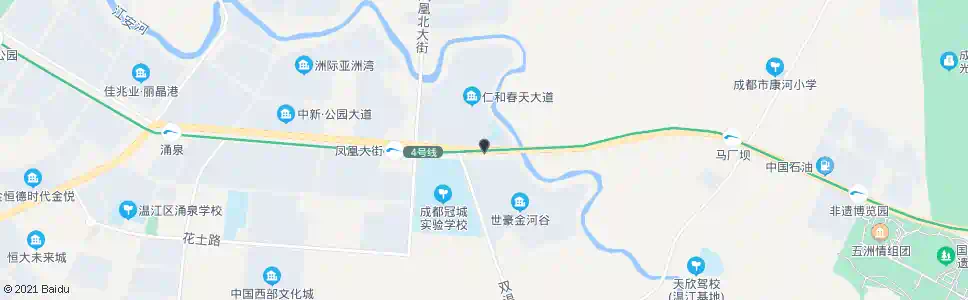 成都光华大道江安河_公交站地图_成都公交_妙搜公交查询2025