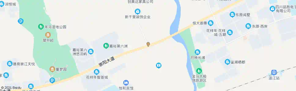 成都金马湖大桥西_公交站地图_成都公交_妙搜公交查询2025