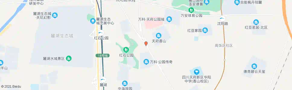 成都香山七大队_公交站地图_成都公交_妙搜公交查询2025