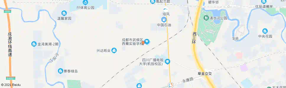 成都机九路东_公交站地图_成都公交_妙搜公交查询2025
