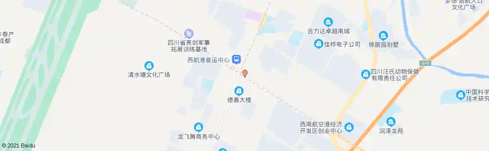 成都西港航大道口_公交站地图_成都公交_妙搜公交查询2025
