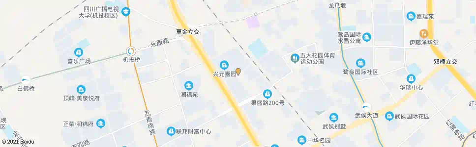 成都果堰路北侧_公交站地图_成都公交_妙搜公交查询2025