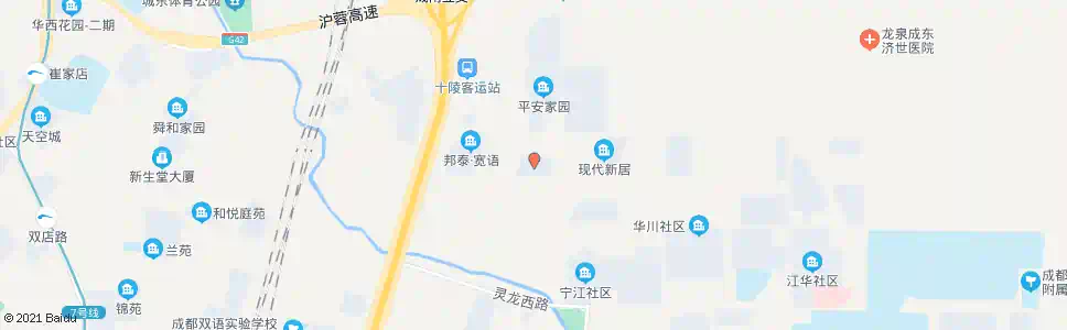成都时代新居b区_公交站地图_成都公交_妙搜公交查询2025