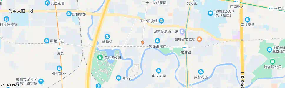 成都东坡北一路南_公交站地图_成都公交_妙搜公交查询2025