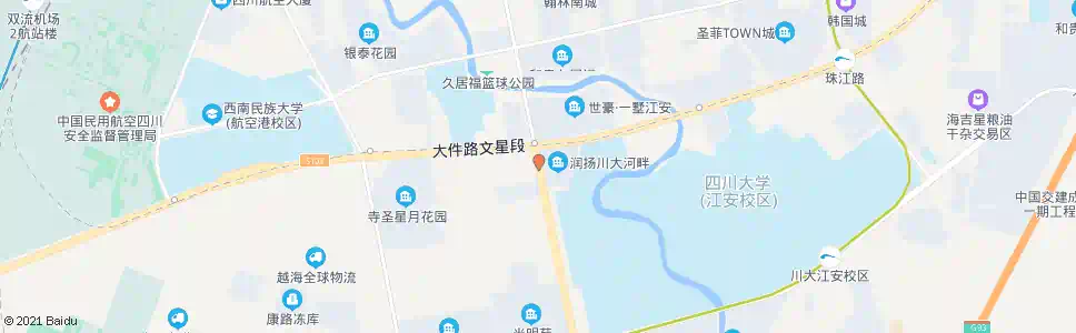 成都长城路大件路口_公交站地图_成都公交_妙搜公交查询2025