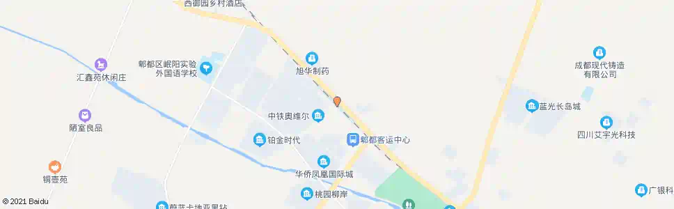 成都福田村西_公交站地图_成都公交_妙搜公交查询2025