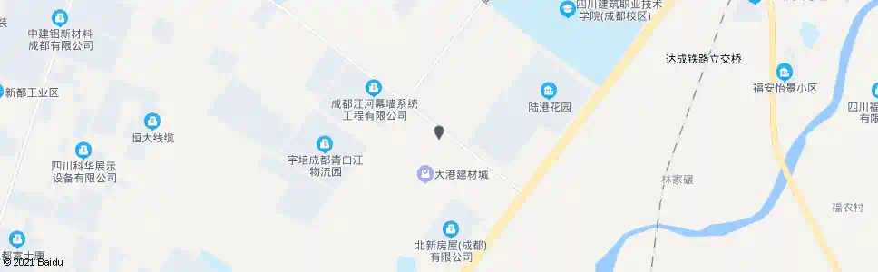 成都大港建材城6号门_公交站地图_成都公交_妙搜公交查询2025