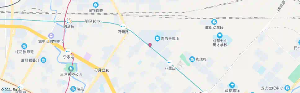 成都八里庄路北_公交站地图_成都公交_妙搜公交查询2025