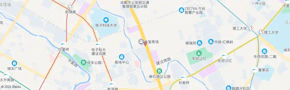 成都二环路建设路口_公交站地图_成都公交_妙搜公交查询2025