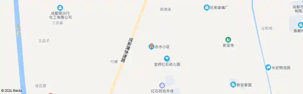 成都合水小区_公交站地图_成都公交_妙搜公交查询2025