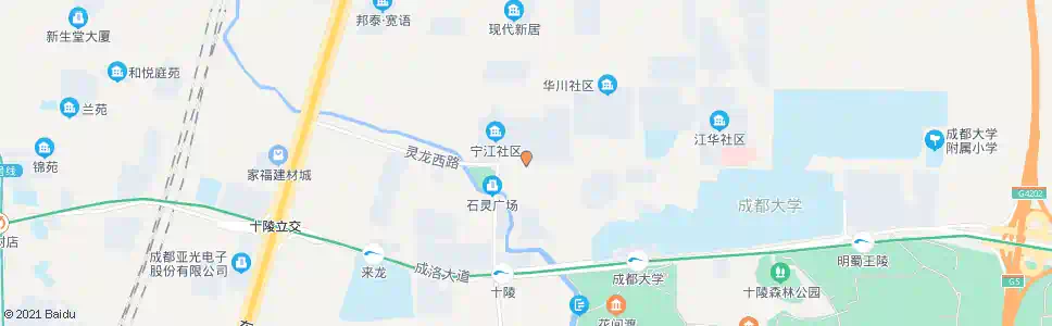 成都灵龙路外东洪路口_公交站地图_成都公交_妙搜公交查询2025