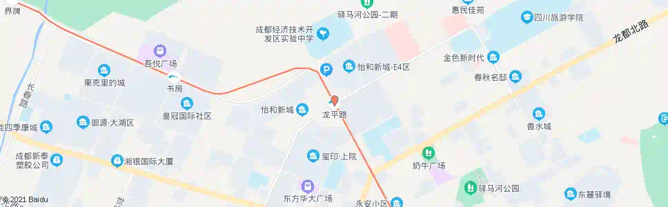 成都龙平路口_公交站地图_成都公交_妙搜公交查询2025