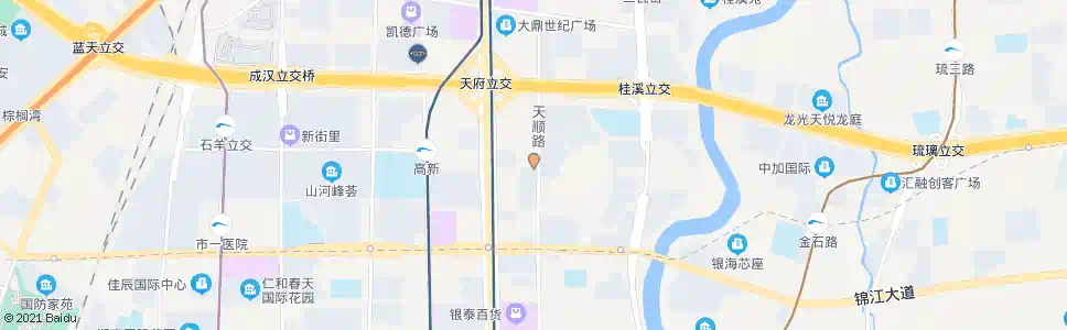 成都天顺中街_公交站地图_成都公交_妙搜公交查询2025