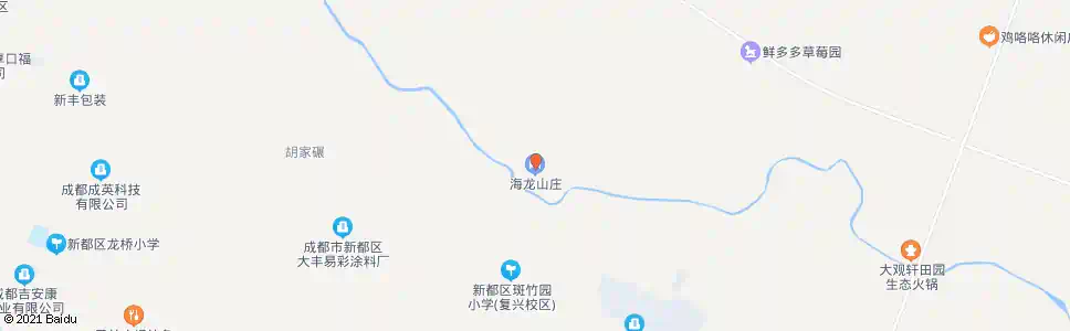 成都祥龙湾山庄_公交站地图_成都公交_妙搜公交查询2025