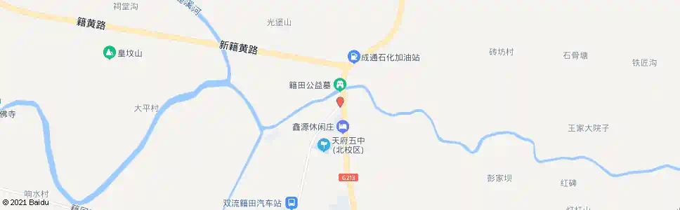 成都籍田上街_公交站地图_成都公交_妙搜公交查询2025