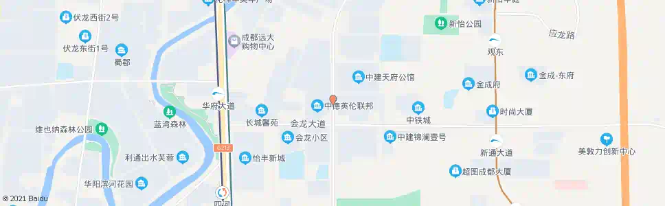 成都梓州大道会龙大道口_公交站地图_成都公交_妙搜公交查询2025