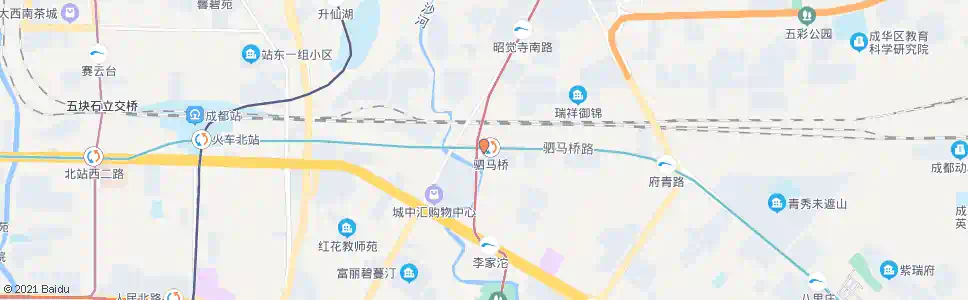 成都驷马桥_公交站地图_成都公交_妙搜公交查询2025