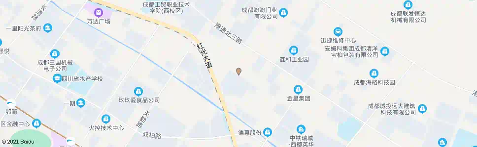 成都港通北二路港北三路口_公交站地图_成都公交_妙搜公交查询2025