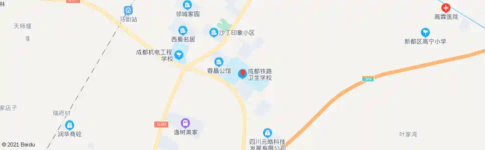 成都成都铁路卫校_公交站地图_成都公交_妙搜公交查询2025