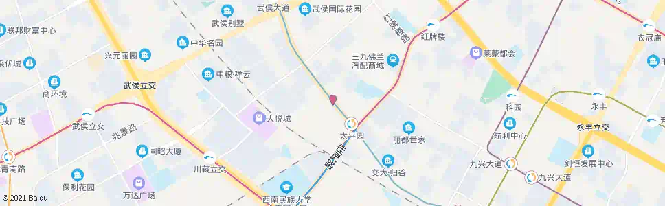 成都武阳大道川藏路口_公交站地图_成都公交_妙搜公交查询2025