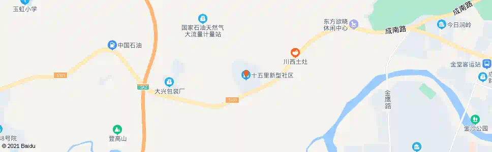 成都十五里新型社区_公交站地图_成都公交_妙搜公交查询2025