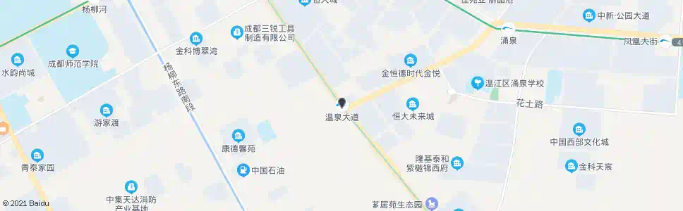 成都温泉路口_公交站地图_成都公交_妙搜公交查询2025
