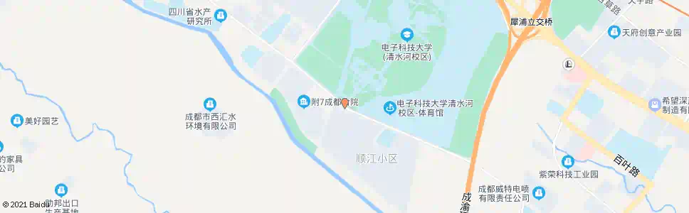 成都电子科大清水河校区南校门_公交站地图_成都公交_妙搜公交查询2025