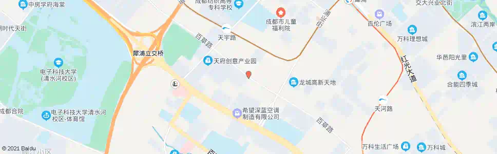 成都百草路天虹路口_公交站地图_成都公交_妙搜公交查询2025