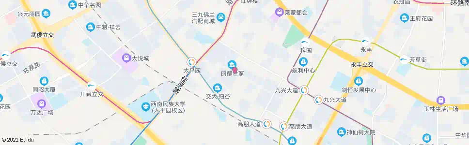 成都长益西二路中_公交站地图_成都公交_妙搜公交查询2025