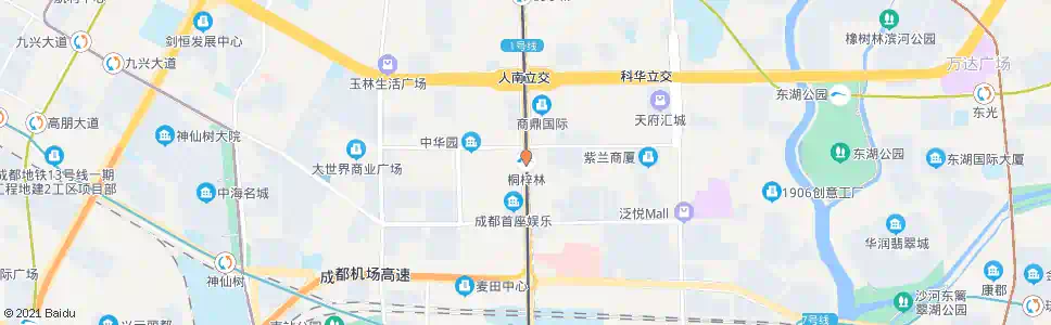 成都桐梓林站_公交站地图_成都公交_妙搜公交查询2025