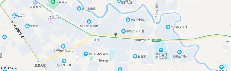 成都骑士大道光华大道口_公交站地图_成都公交_妙搜公交查询2025