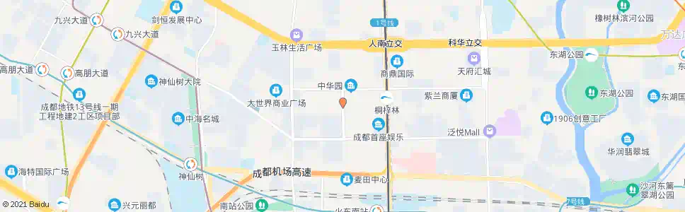 成都桐梓林东路中_公交站地图_成都公交_妙搜公交查询2025