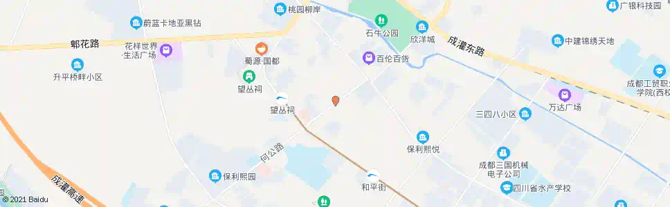 成都一环路玉双路口南_公交站地图_成都公交_妙搜公交查询2025