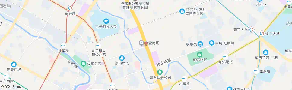 成都二环建设路口_公交站地图_成都公交_妙搜公交查询2025