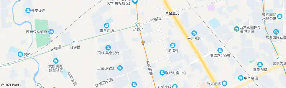 成都武青南路武青西二路口_公交站地图_成都公交_妙搜公交查询2025