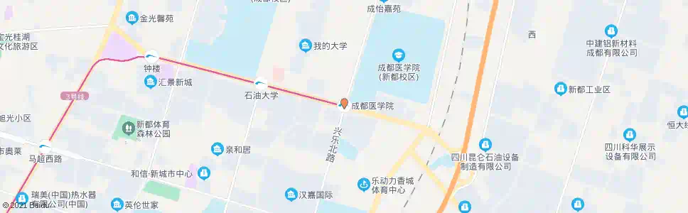 成都成都军医学院_公交站地图_成都公交_妙搜公交查询2025
