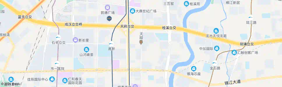 成都天顺路_公交站地图_成都公交_妙搜公交查询2025