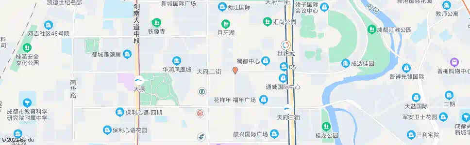 成都天府二街_公交站地图_成都公交_妙搜公交查询2025