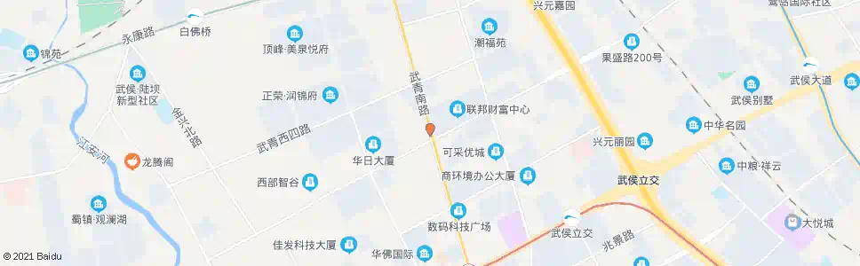 成都武青南路武科东四路口_公交站地图_成都公交_妙搜公交查询2025