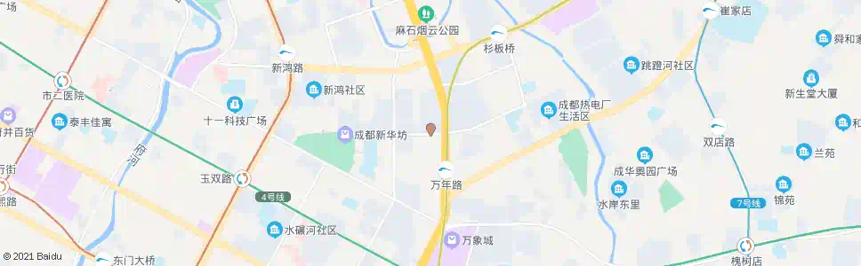 成都双林北支路_公交站地图_成都公交_妙搜公交查询2025