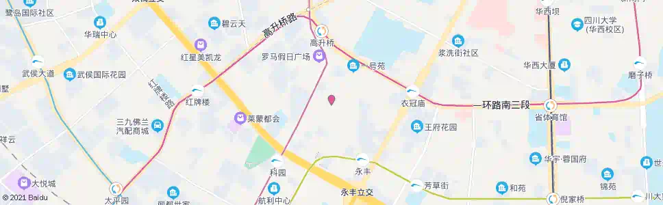 成都肖家河北街_公交站地图_成都公交_妙搜公交查询2025