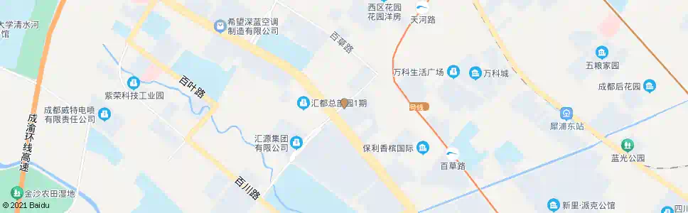 成都西芯大道天河路口_公交站地图_成都公交_妙搜公交查询2025