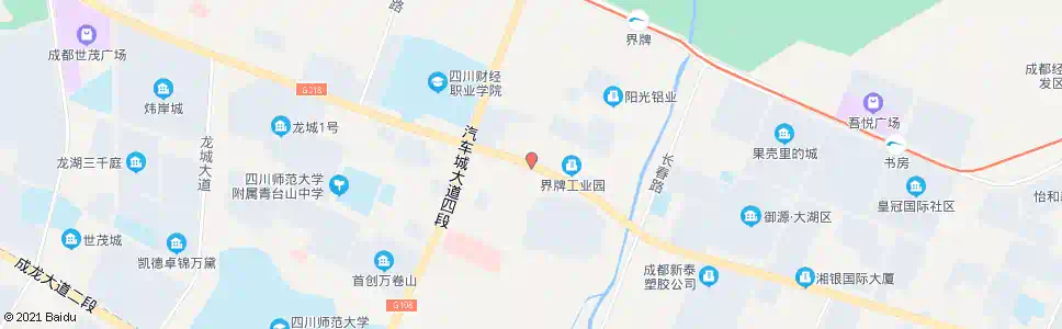 成都界牌工业园区_公交站地图_成都公交_妙搜公交查询2025