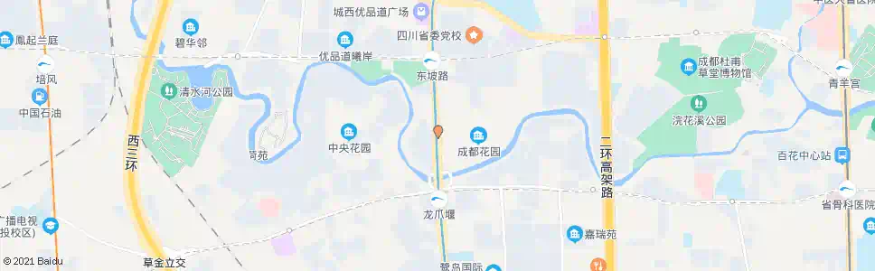 成都花园路_公交站地图_成都公交_妙搜公交查询2025